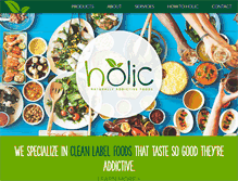 Tablet Screenshot of holicfoods.com